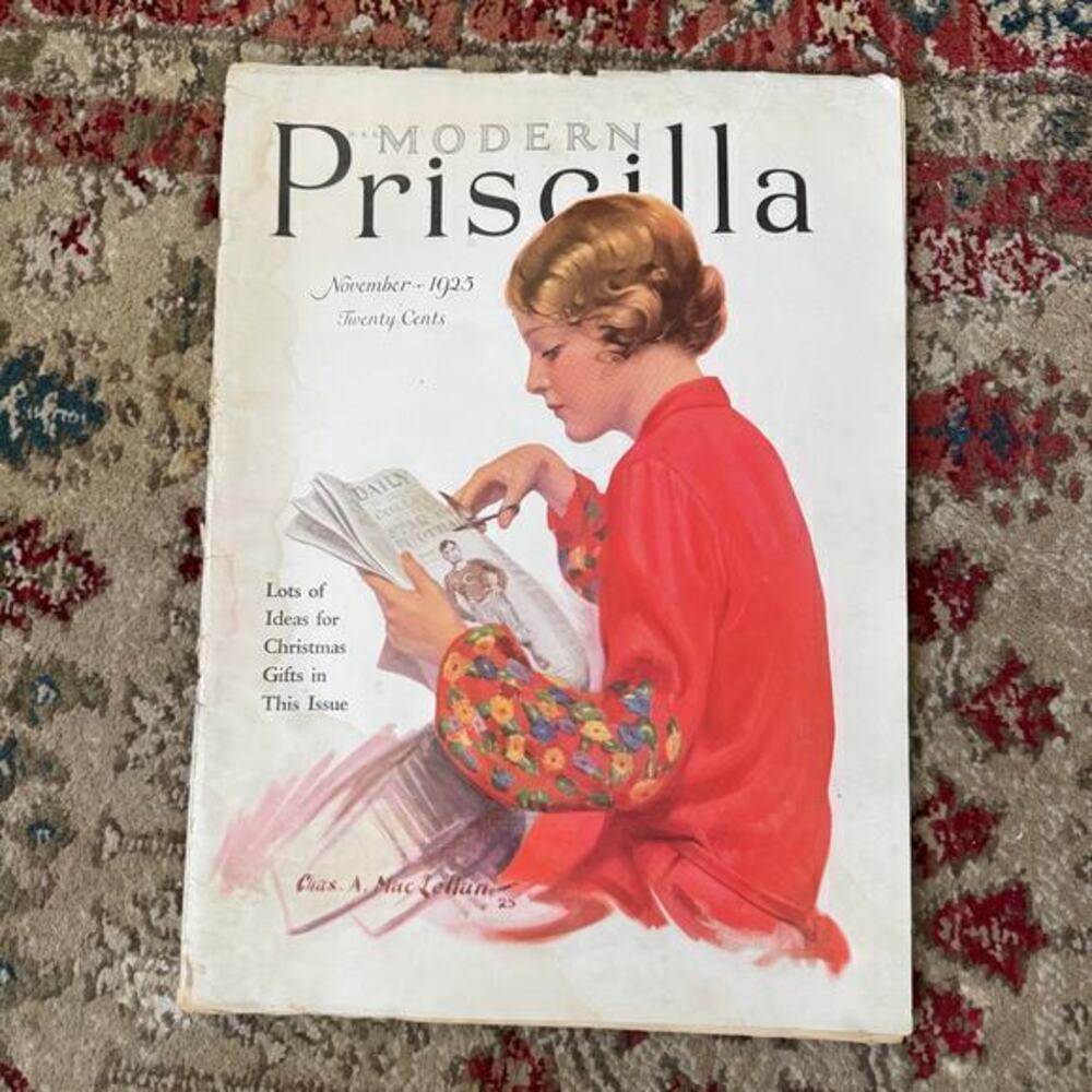 1925 Modern Priscilla November Cover Charles A. MacLellan Fashion Needlework